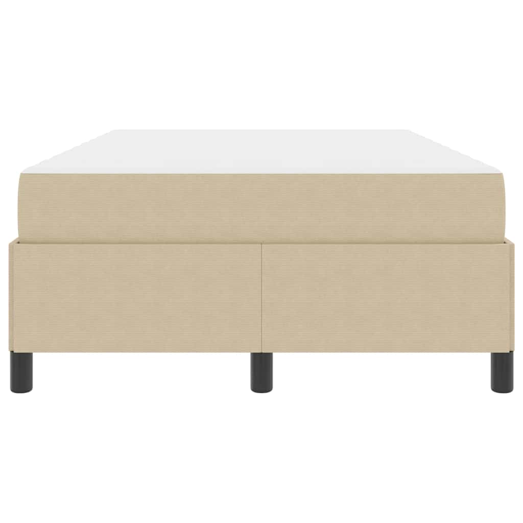 vidaXL Cadru de pat cu saltea Verde deschis gri 120 x 190 cm țesătură