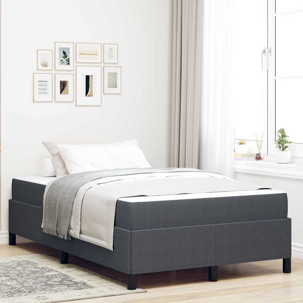 vidaXL Cadru de pat Gri închis 120 x 200 cm Țesătură de catifea vidaXL Cadru de pat Gri închis 120 x 200 cm Țesătură de catifea