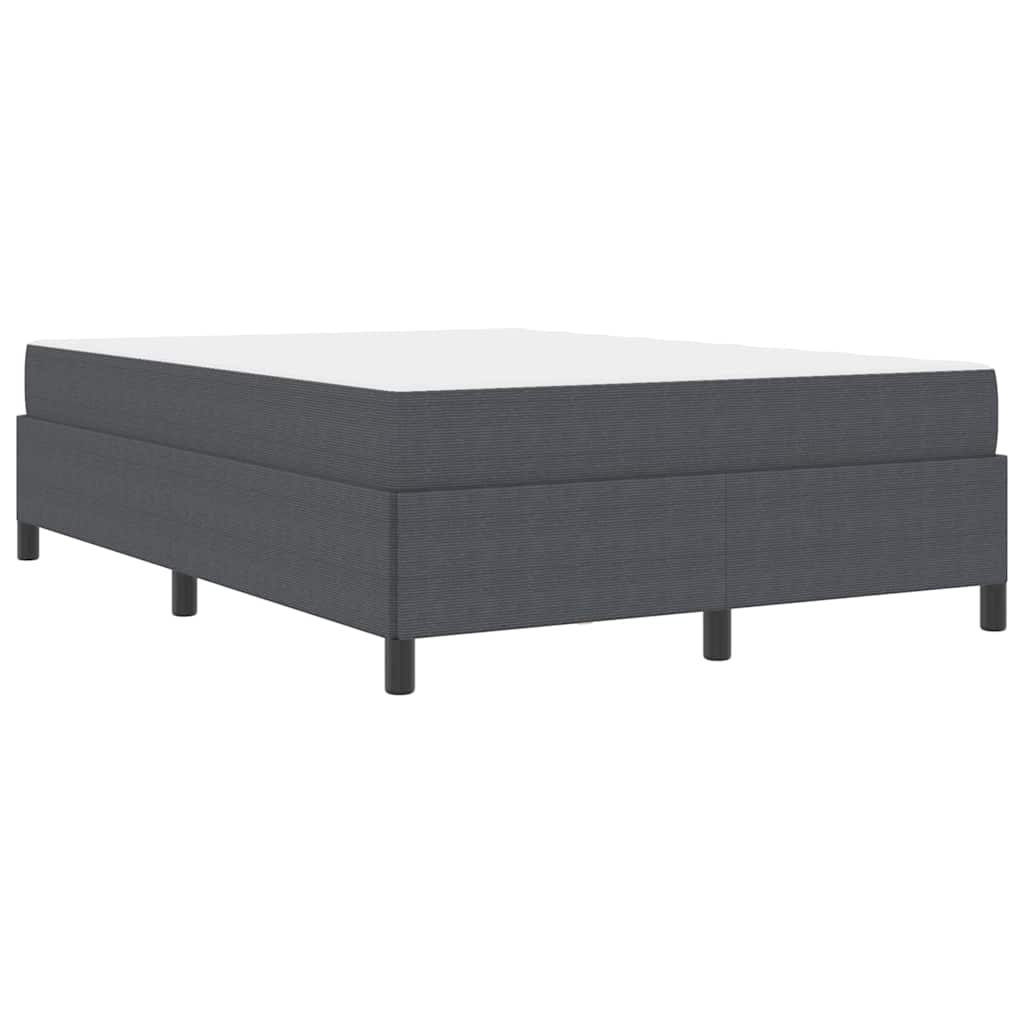vidaXL Cadru de pat Gri închis 140 x 200 cm Țesătură de catifea vidaXL Cadru de pat Gri închis 140 x 200 cm Țesătură de catifea