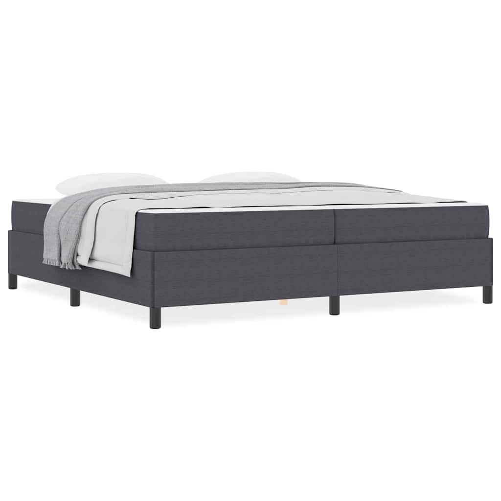 vidaXL Cadru de pat Gri închis 200 x 200 cm Țesătură de catifea vidaXL Cadru de pat Gri închis 200 x 200 cm Țesătură de catifea