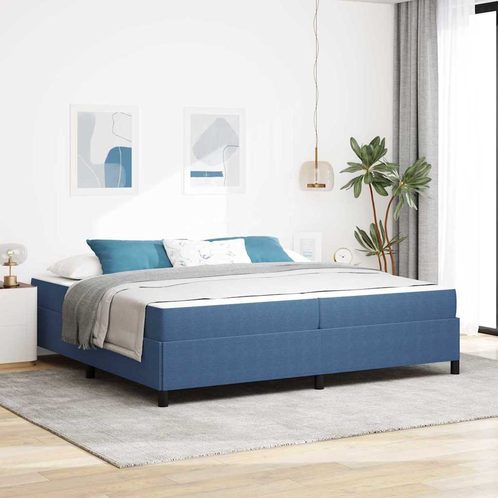 vidaXL Cadru de pat albastru 200 x 200 cm Țesătură de catifea