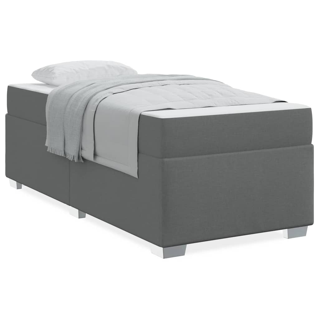 vidaXL Cadru de pat Gri închis 80 x 200 cm țesătură vidaXL Cadru de pat Gri închis 80 x 200 cm țesătură