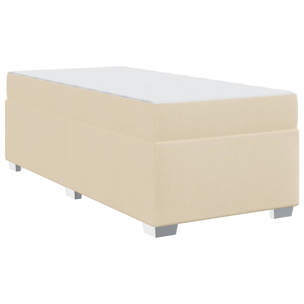 vidaXL Cadru de pat Crem 90 x 200 cm țesătură