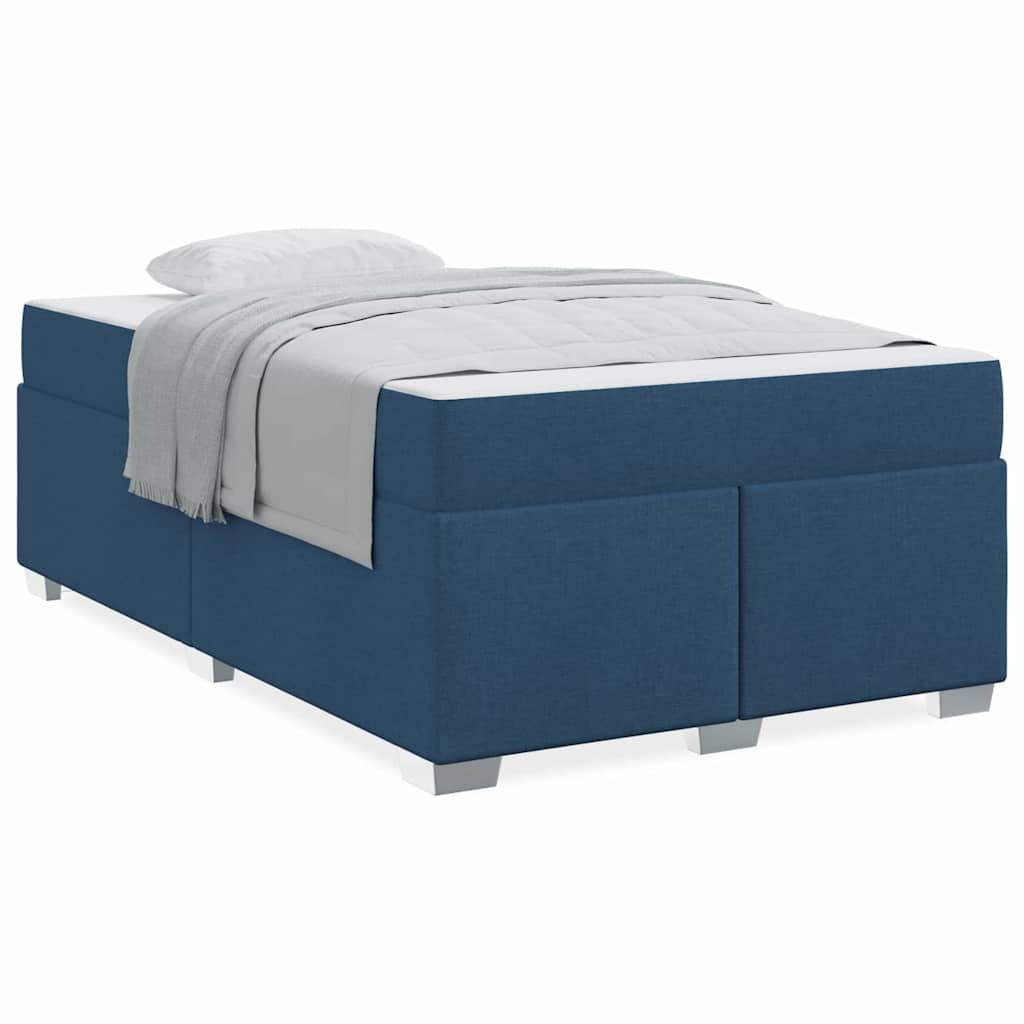 vidaXL Cadru de pat albastru 120 x 190 cm țesătură