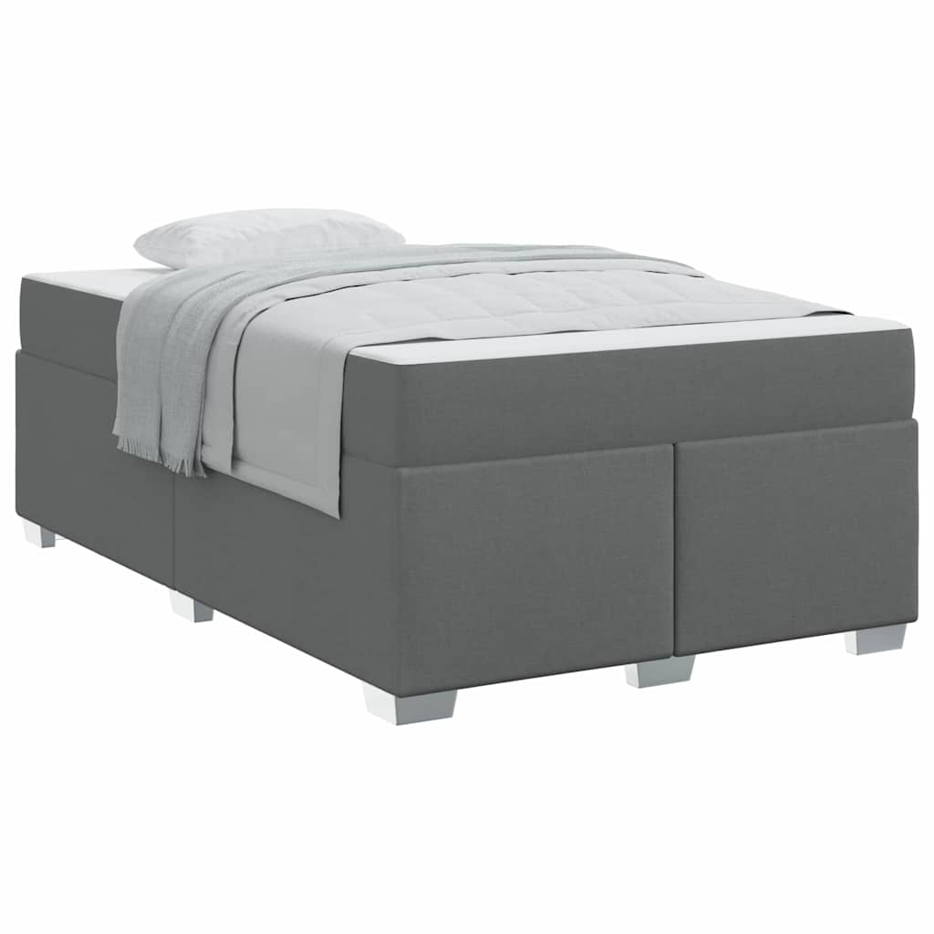 vidaXL Cadru de pat Gri închis 120 x 200 cm țesătură vidaXL Cadru de pat Gri închis 120 x 200 cm țesătură