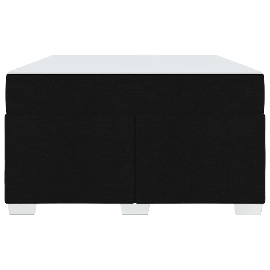 vidaXL Cadru de pat cu saltea Negru 120 x 200 cm țesătură