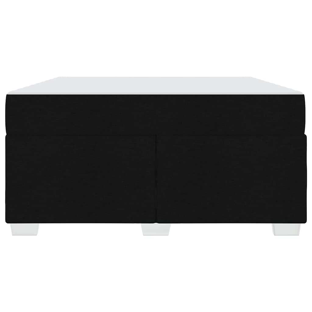 vidaXL Cadru de pat cu saltea Negru 140 x 200 cm țesătură