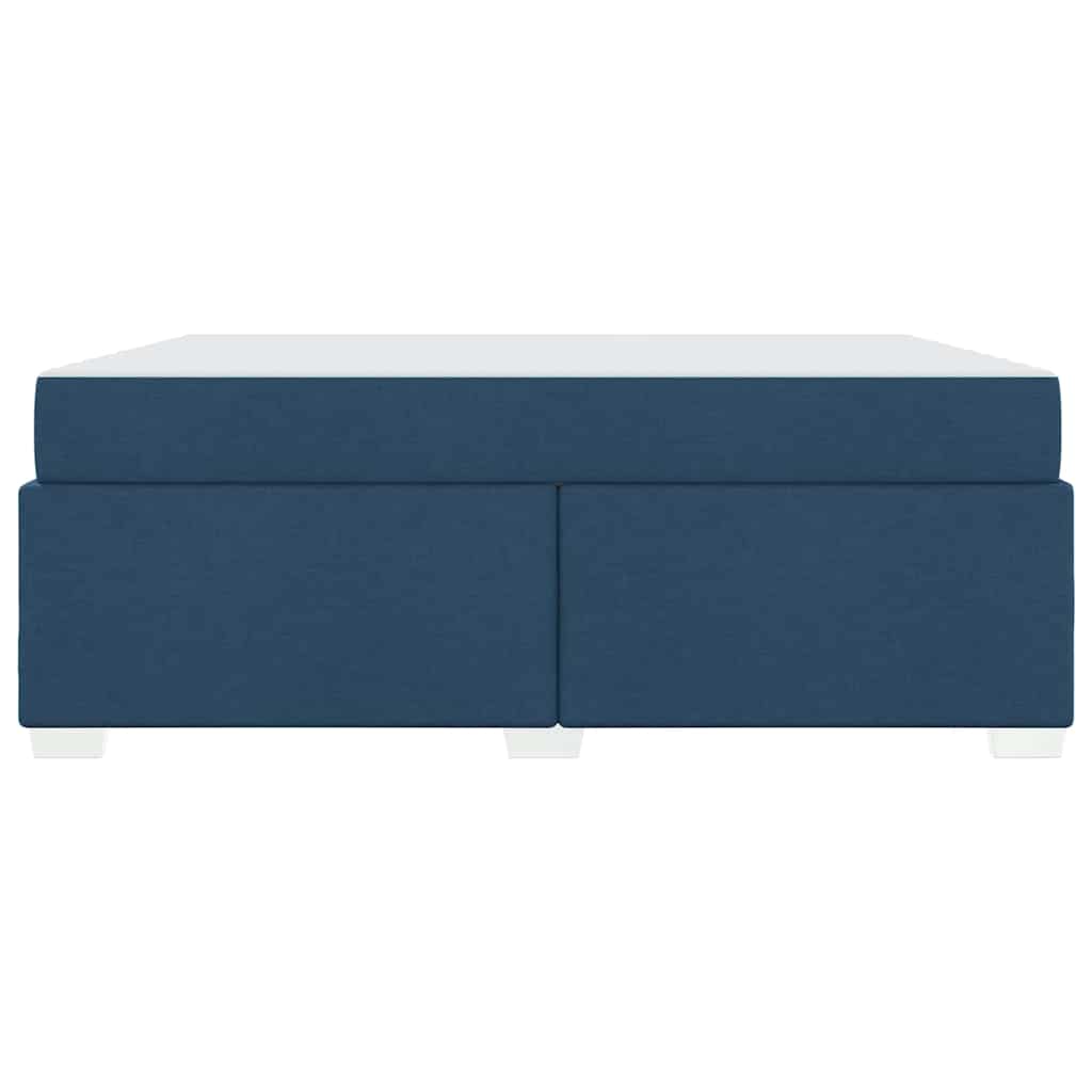 vidaXL Cadru de pat cu saltea albastru 180 x 200 cm țesătură