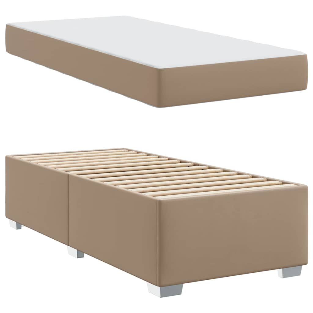 vidaXL Cadru de pat Cappuccino 80 x 200 cm Piele artificială vidaXL Cadru de pat Cappuccino 80 x 200 cm Piele artificială