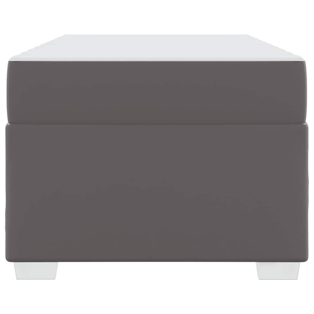 vidaXL Cadru de pat Gri 100 x 200 cm Piele artificială vidaXL Cadru de pat Gri 100 x 200 cm Piele artificială