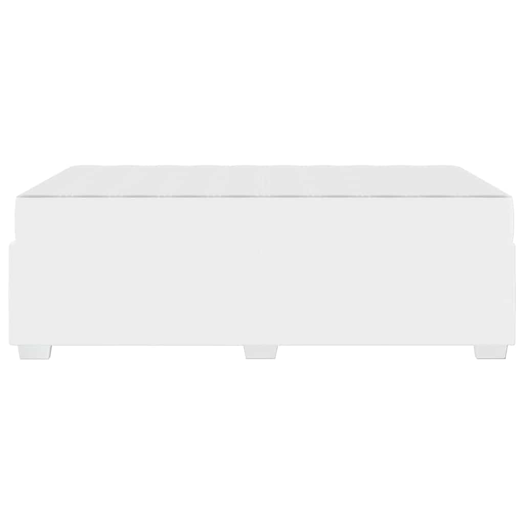 vidaXL Cadru de pat cu saltea Alb 120 x 190 cm țesătură