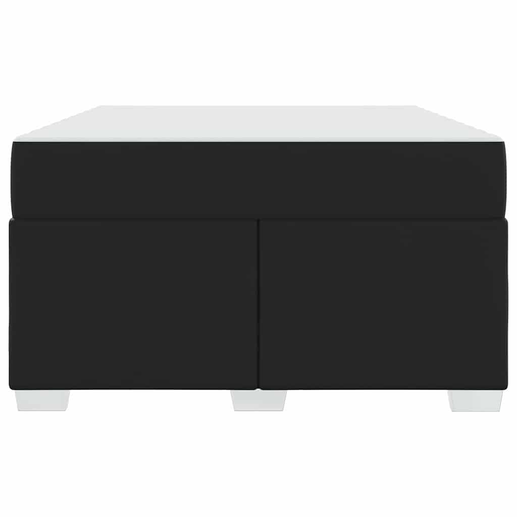 vidaXL Cadru de pat cu saltea Negru 120 x 200 cm țesătură