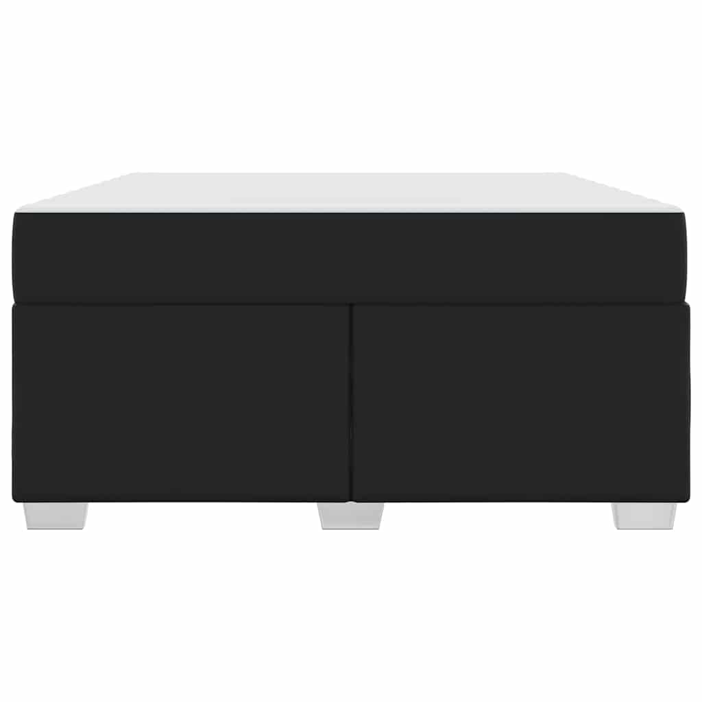 vidaXL Cadru de pat cu saltea Negru 160 x 200 cm țesătură