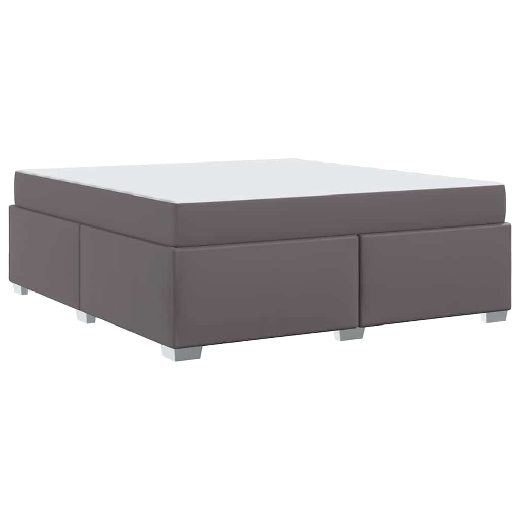 vidaXL Cadru de pat Gri 180 x 200 cm Piele artificială vidaXL Cadru de pat Gri 180 x 200 cm Piele artificială