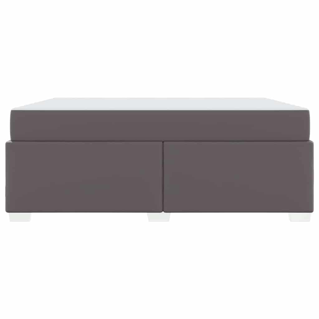 vidaXL Cadru de pat Gri 180 x 200 cm Piele artificială vidaXL Cadru de pat Gri 180 x 200 cm Piele artificială