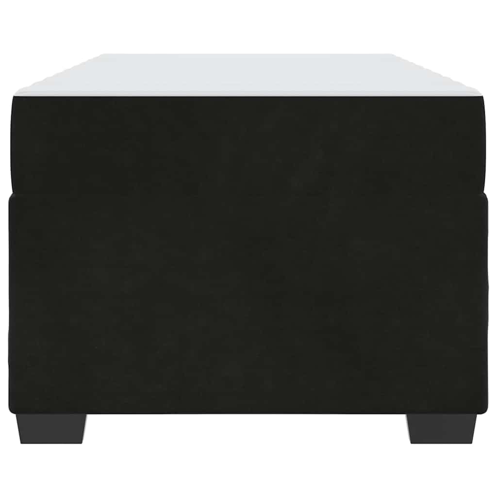 vidaXL Cadru de pat cu saltea cu saltea Negru 100 x 200 cm Catifea