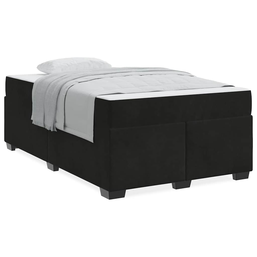 vidaXL Cadru de pat cu saltea cu saltea Negru 120 x 200 cm Catifea