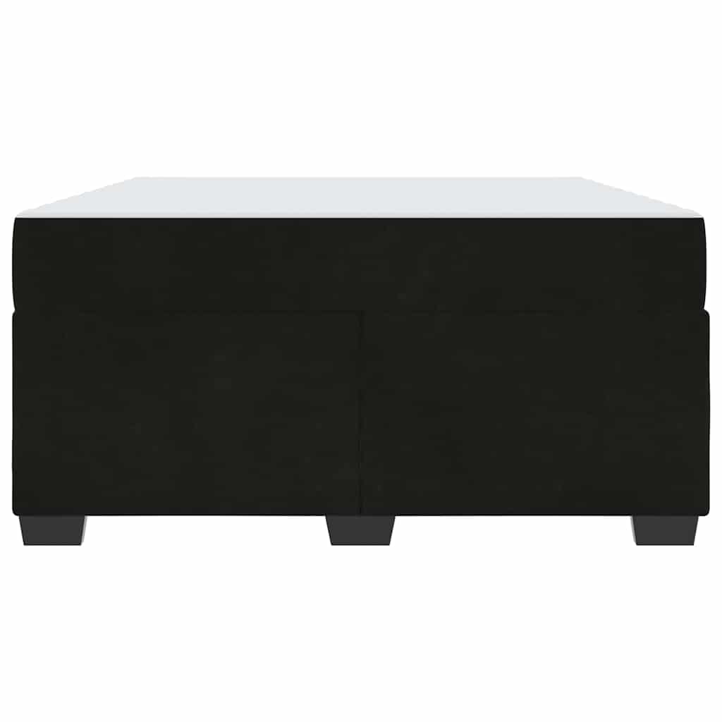 vidaXL Cadru de pat cu saltea cu saltea Negru 140 x 200 cm Catifea