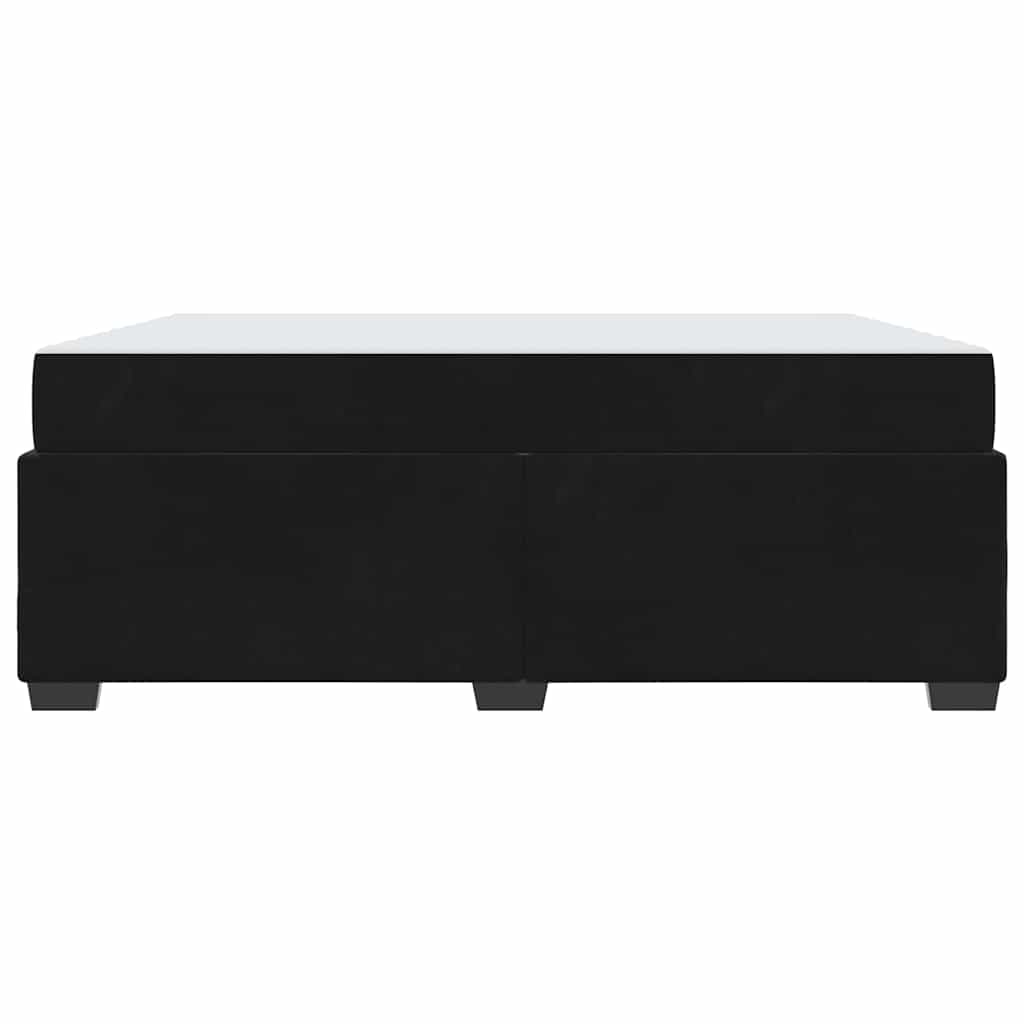 vidaXL Cadru de pat cu saltea Negru 180 x 200 cm Catifea