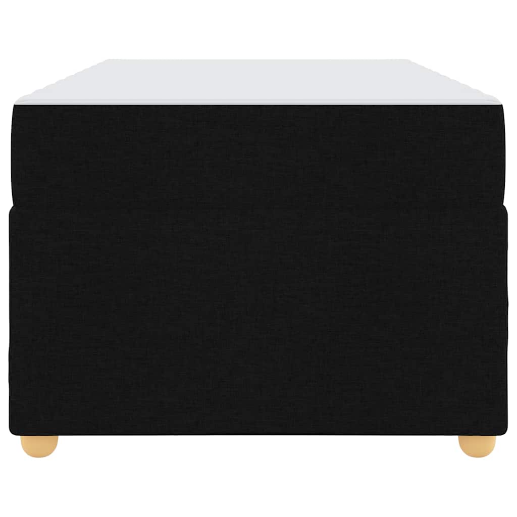 vidaXL Cadru de pat cu saltea Negru 90 x 190 cm țesătură
