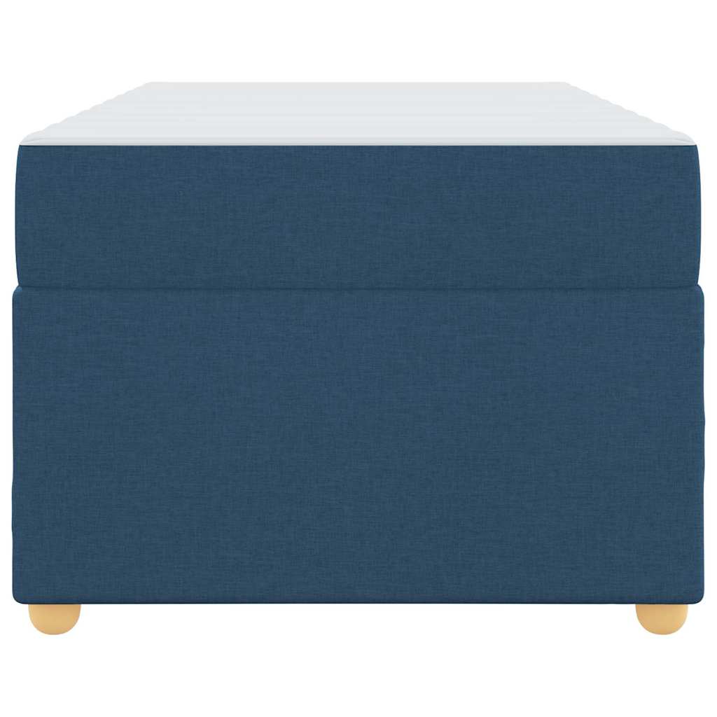 vidaXL Cadru de pat cu saltea albastru 90 x 200 cm țesătură