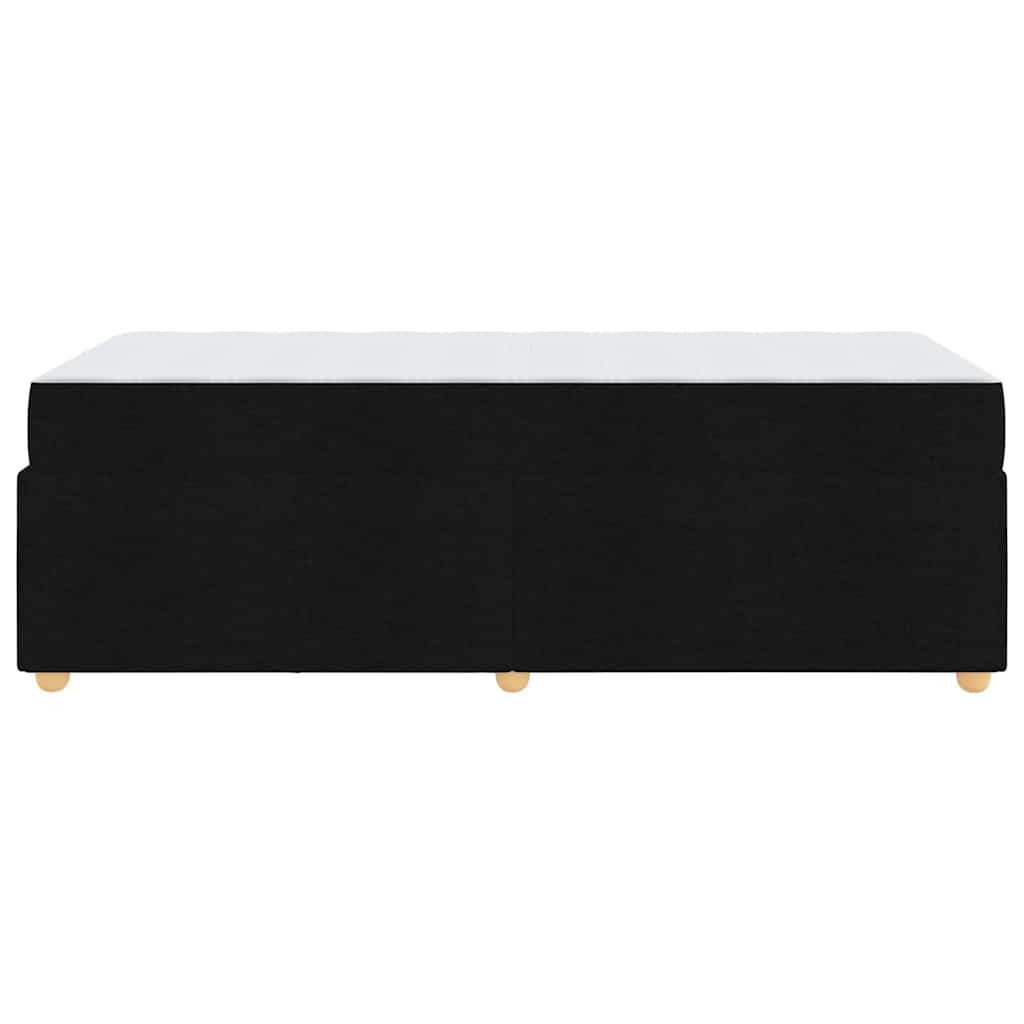 vidaXL Cadru de pat cu saltea Negru 100 x 200 cm țesătură