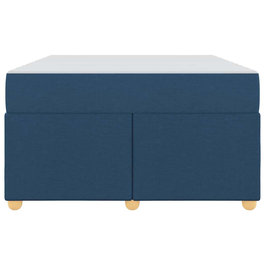 vidaXL Cadru de pat cu saltea albastru 120 x 200 cm țesătură
