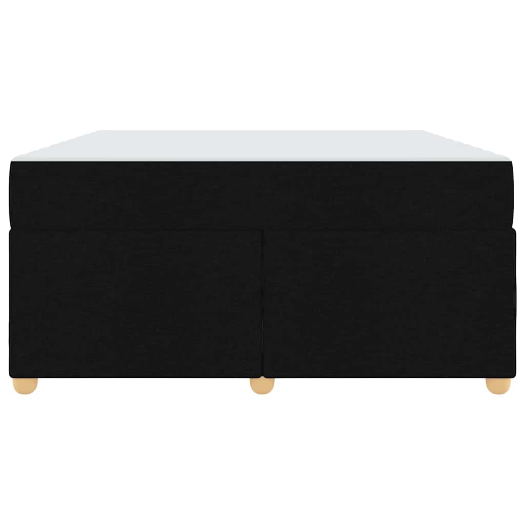 vidaXL Cadru de pat cu saltea Negru 160 x 200 cm țesătură