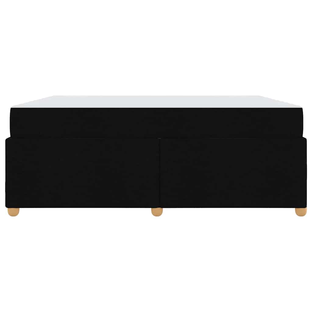 vidaXL Cadru de pat cu saltea Negru 180 x 200 cm țesătură