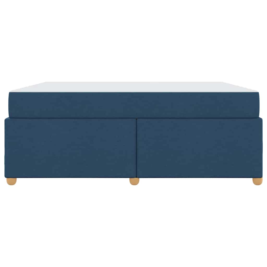 vidaXL Cadru de pat cu saltea albastru 180 x 200 cm țesătură