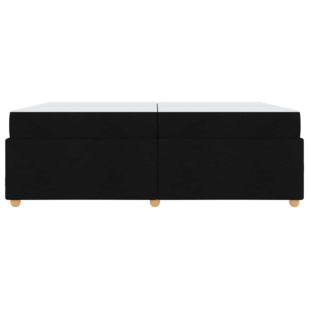 vidaXL Cadru de pat cu saltea Negru 200 x 200 cm țesătură