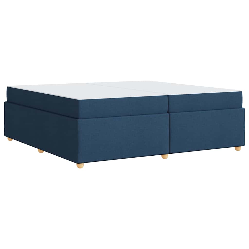 vidaXL Cadru de pat cu saltea albastru 200 x 200 cm țesătură