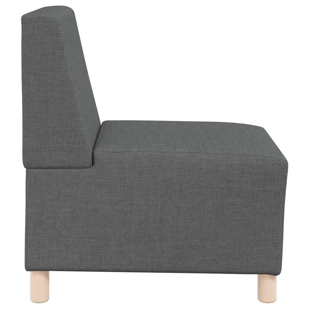 vidaXL Unitate Sofa Modulară Fără Brațe 2 pcs Gri închis