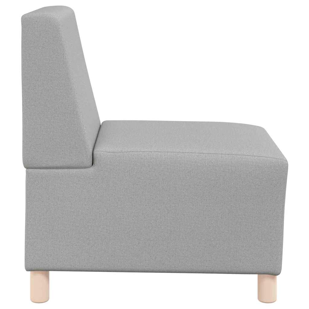 vidaXL Unitate Sofa Modulară Fără Brațe 2 pcs Gri nori 55 x 74 x 82 cm