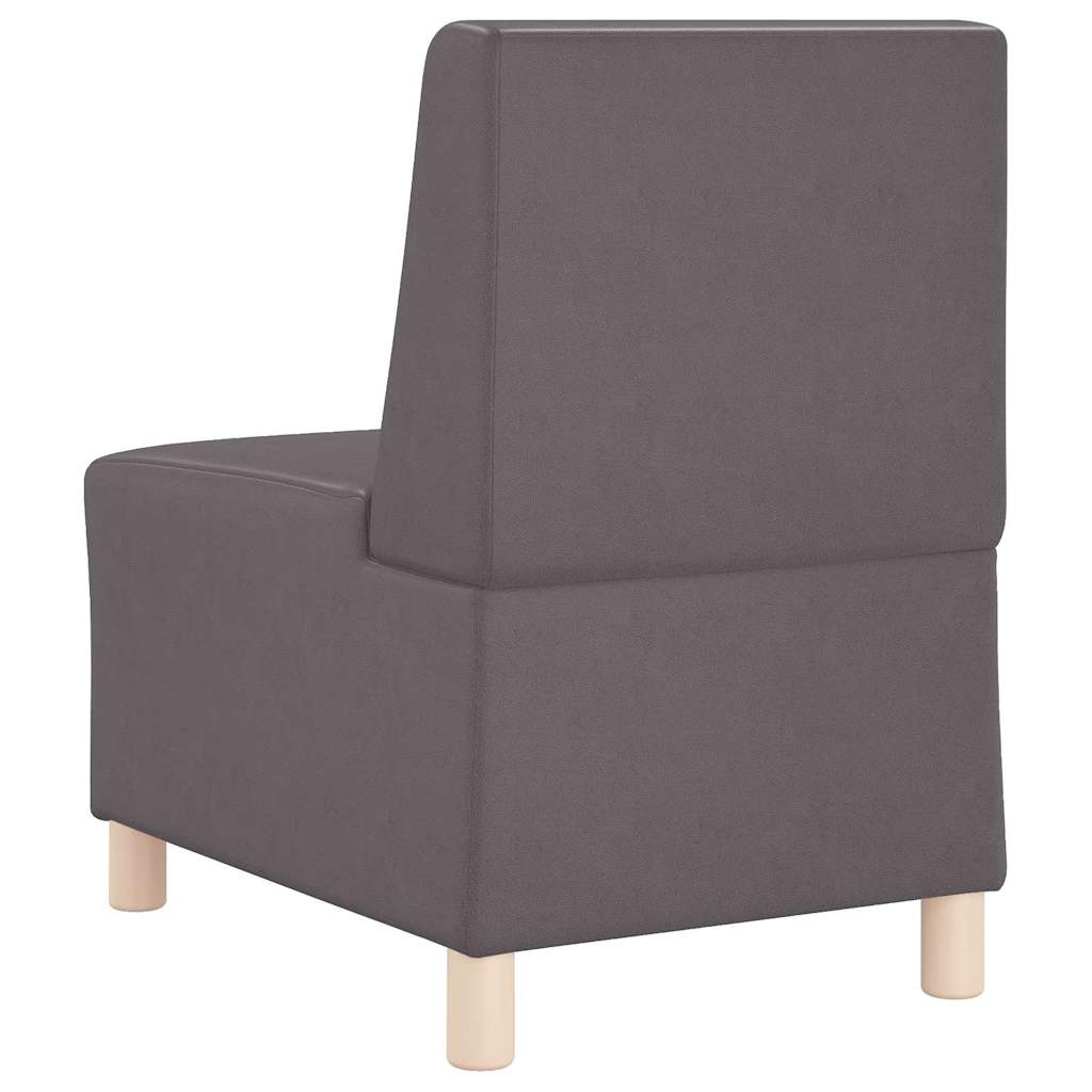 vidaXL Unitate Sofa Modulară Fără Brațe 2 pcs Gri 55 x 74 x 82 cm