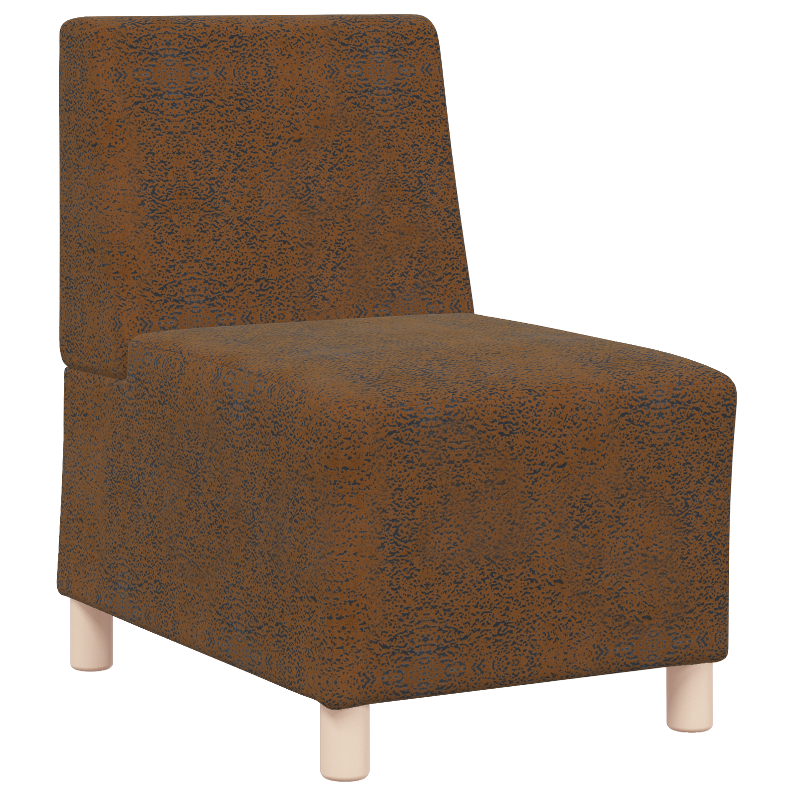 vidaXL Fotoliu 2 pcs Maro 55 x 74 x 82 cm Piele ecologică de suede