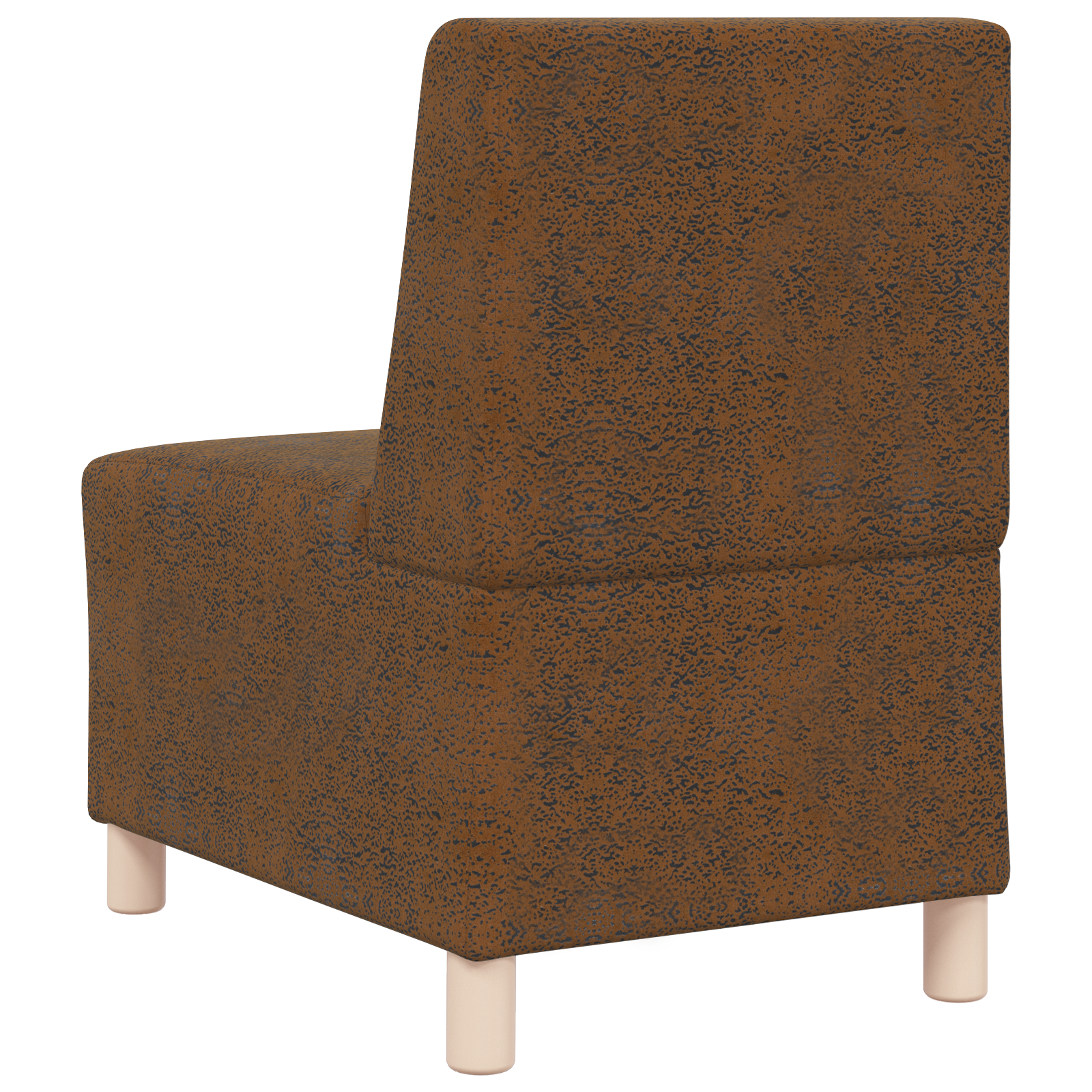 vidaXL Fotoliu 2 pcs Maro 55 x 74 x 82 cm Piele ecologică de suede