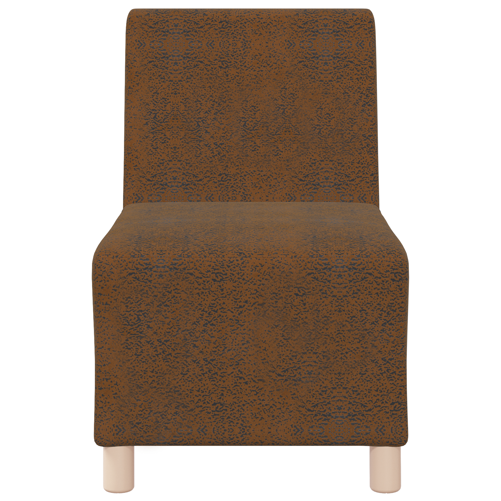 vidaXL Fotoliu 3 pcs Maro 55 x 74 x 82 cm Piele ecologică de suede