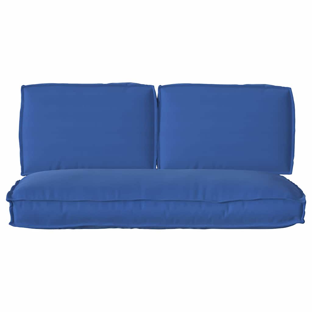 vidaXL Set de perne pentru palet 3 pcs Albastru regal 120 x 50 x 12 cm vidaXL Set de perne pentru palet 3 pcs Albastru regal 120 x 50 x 12 cm