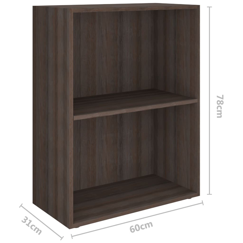vidaXL Raft pentru cărți stejar gri sonoma 60x31x78 cm lemn prelucrat vidaXL Raft pentru cărți stejar gri sonoma 60x31x78 cm lemn prelucrat