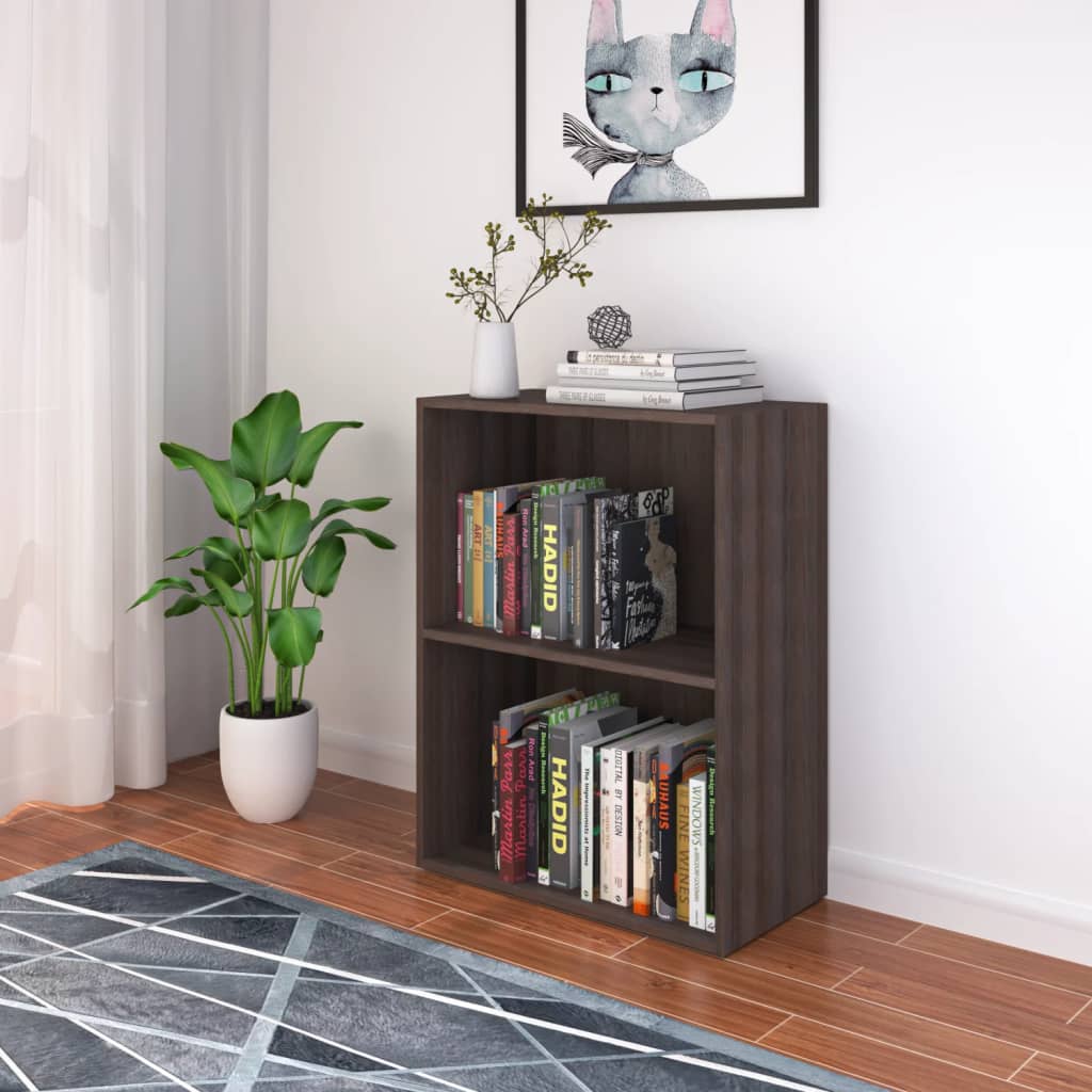 vidaXL Raft pentru cărți stejar gri sonoma 60x31x78 cm lemn prelucrat vidaXL Raft pentru cărți stejar gri sonoma 60x31x78 cm lemn prelucrat