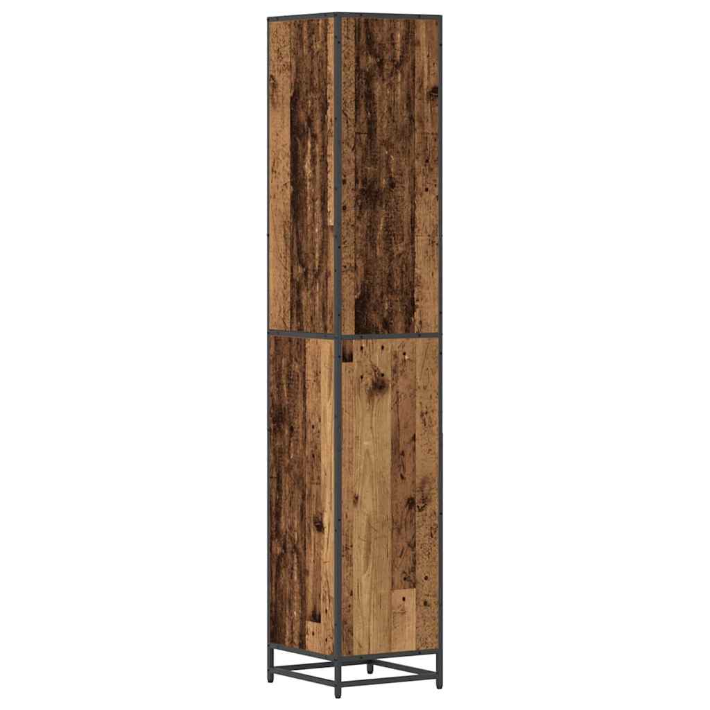 vidaXL Set de mobilier pentru baie Lemn Vechi 35 x 37,5 x 188,5 cm