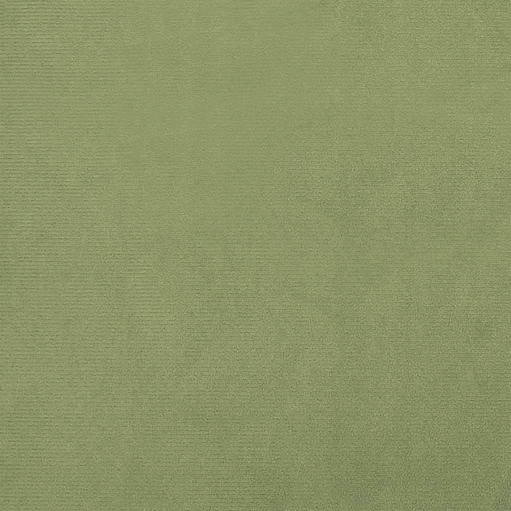 vidaXL Taburet rotund, verde muştar, catifea