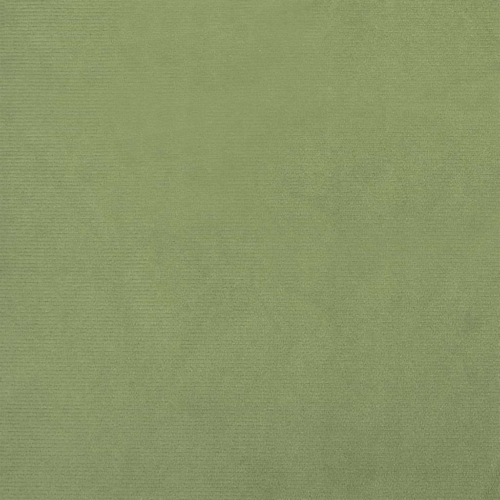 vidaXL Taburet depozitare rotund, verde muştar, catifea 31 x 37 cm