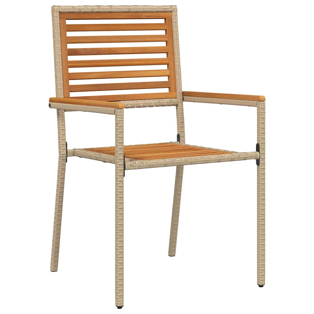 vidaXL Scaune de grădină stivuibile 4 pcs Maro și Bej vidaXL Scaune de grădină stivuibile 4 pcs Maro și Bej