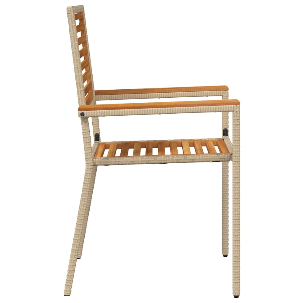 vidaXL Scaune de grădină stivuibile 4 pcs Maro și Bej vidaXL Scaune de grădină stivuibile 4 pcs Maro și Bej