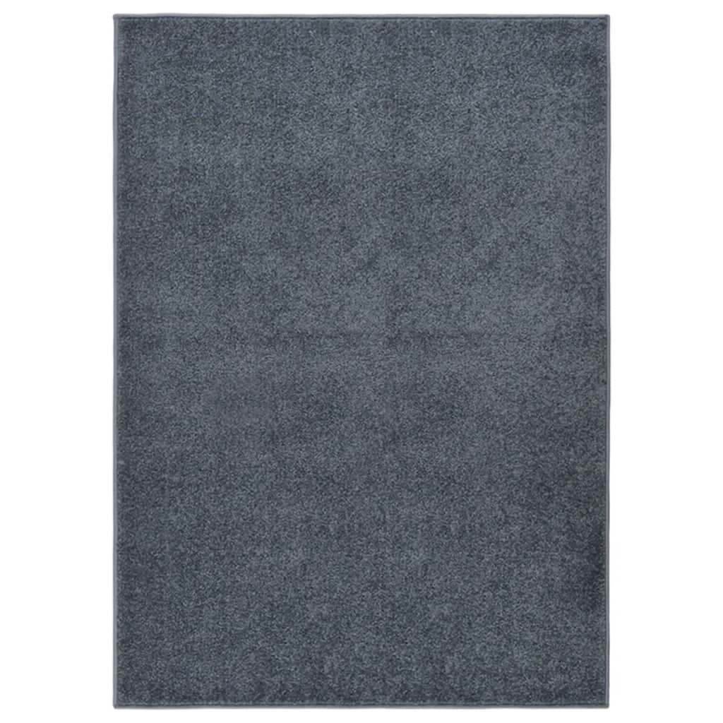 vidaXL Covor cu fire scurte, antracit, 140x200 cm vidaXL Covor cu fire scurte, antracit, 140x200 cm