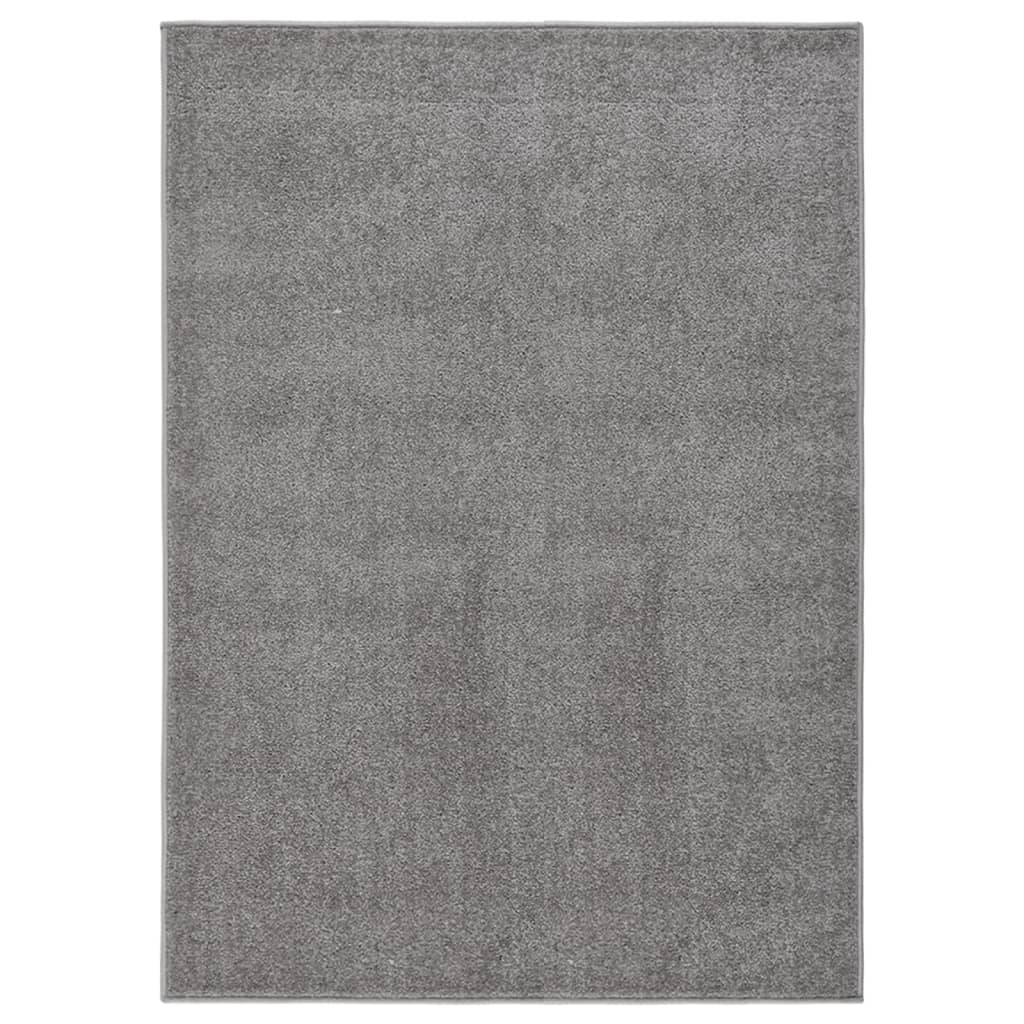 vidaXL Covor cu fire scurte, gri, 120x170 cm vidaXL Covor cu fire scurte, gri, 120x170 cm