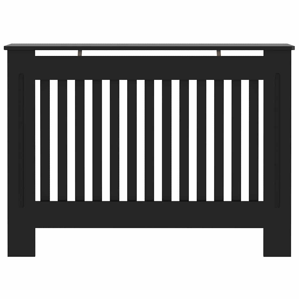vidaXL Capac pentru radiator 2 pcs Negru 112 x 19 x 81,5cm