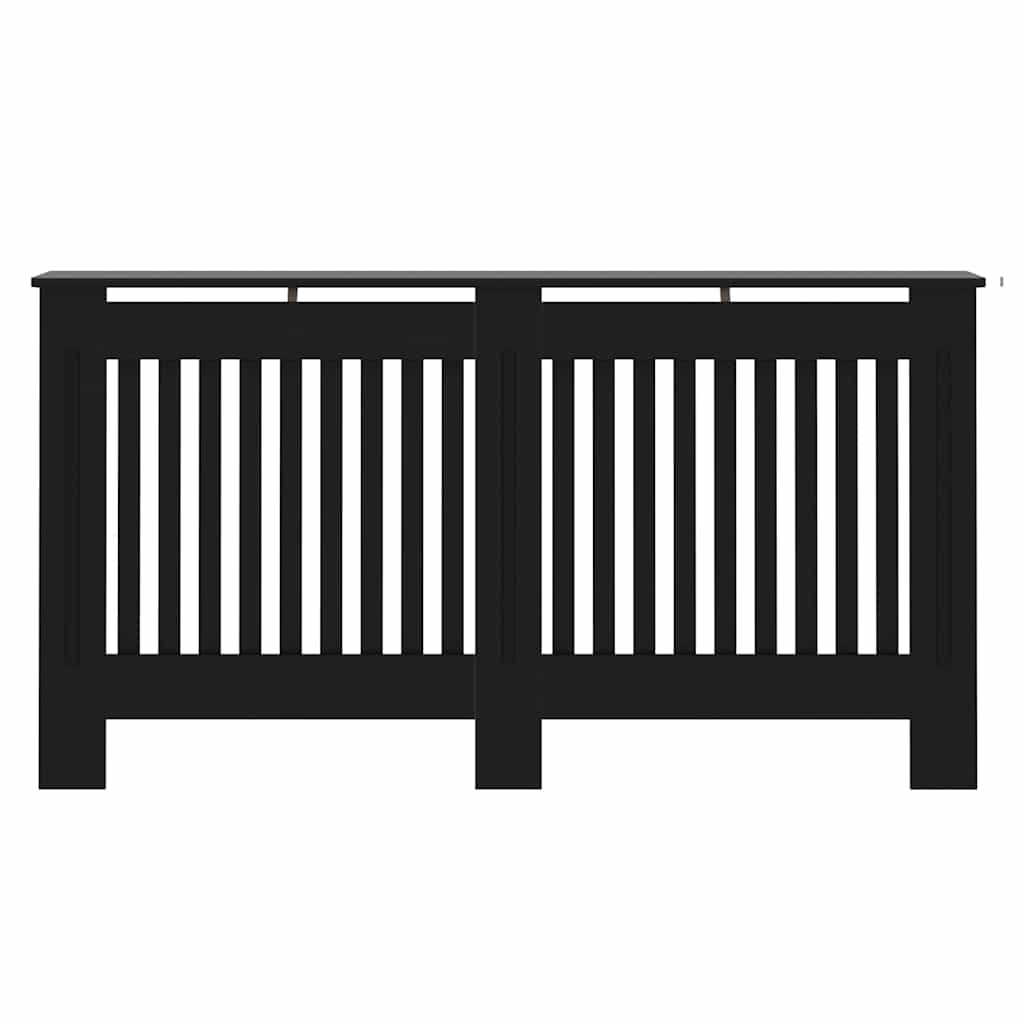 vidaXL Capac pentru radiator 2 pcs Negru 152 x 19 x 81,5cm